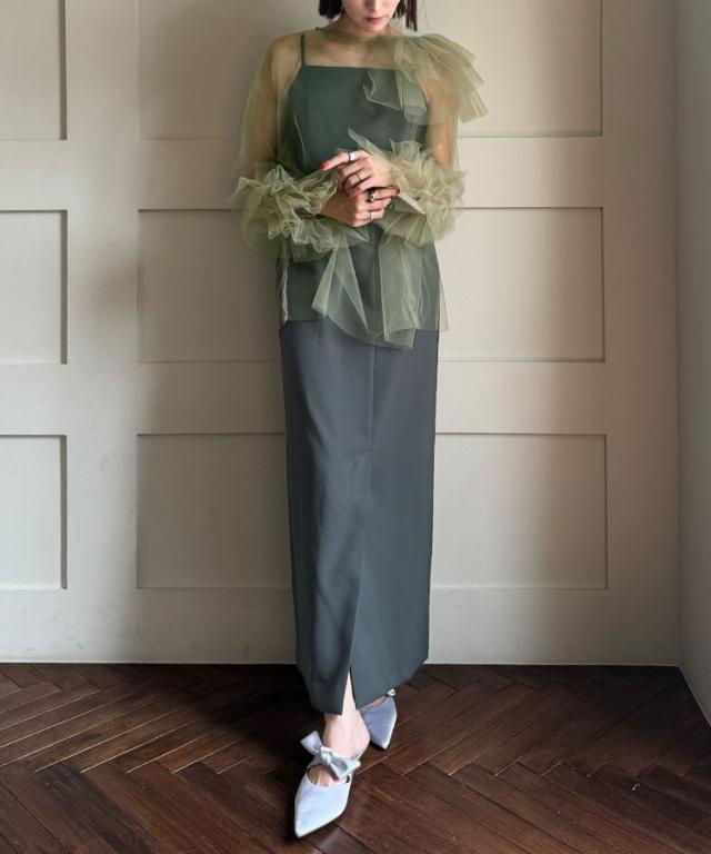 アンドレスド（ANDRESD）/【ANDRESD】blooming tulle dressの