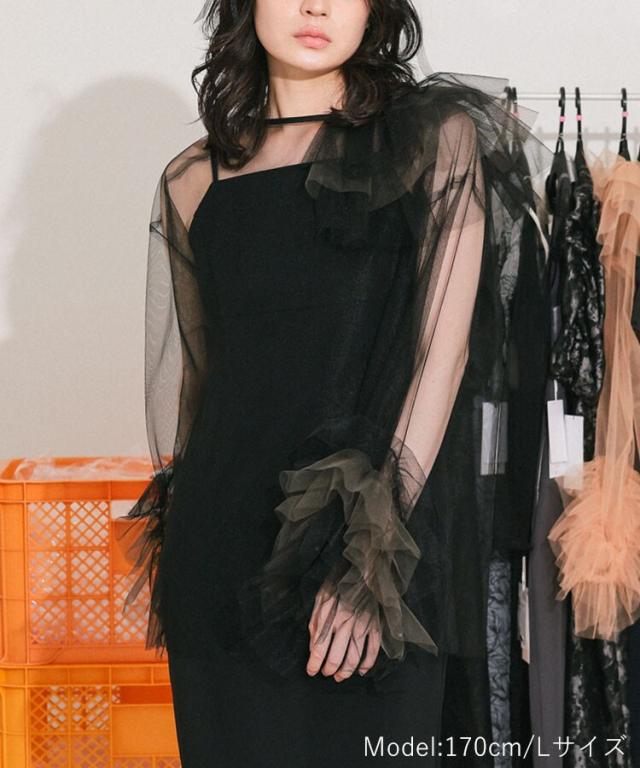 アンドレスド（ANDRESD）/【ANDRESD】blooming tulle dressの