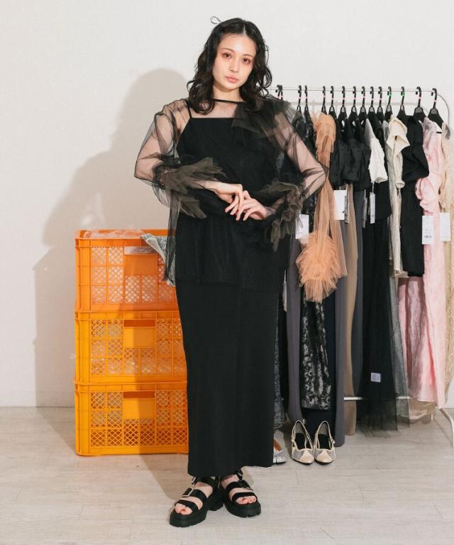 ANDRESD アンドレスド blooming tulle dress ANDRESD アンドレスド blooming tulle dress Dreamy Tulle Gowns