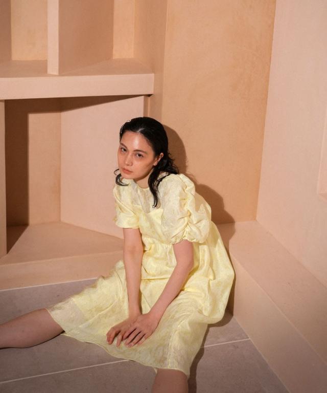 アンドレスドbubble sleeve jacquard dress ANDRESD bubble sleeve jacquard dress | DRESS,DRESS | ROOM903