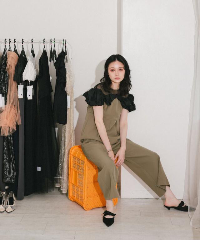 NEW】アンドレスド（ANDRESD）/【ANDRESED】ribbon frills pants dress