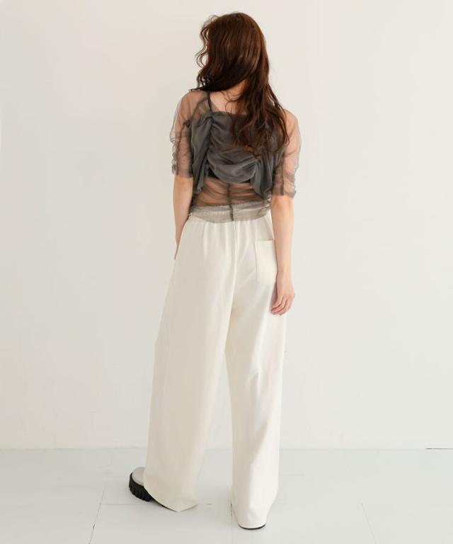 ドノバン（DONOBAN）/【pufe】丈が選べるカーブスウェット