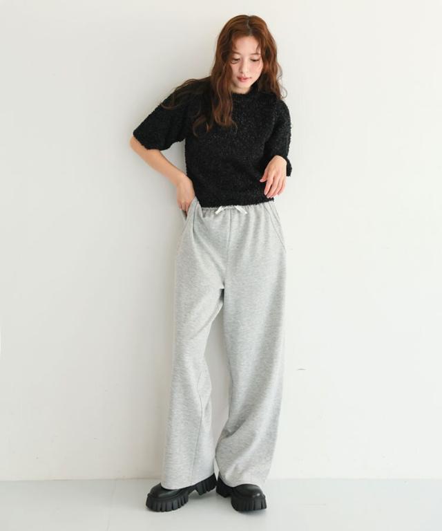 ドノバン（DONOBAN）/【pufe】丈が選べるカーブスウェット