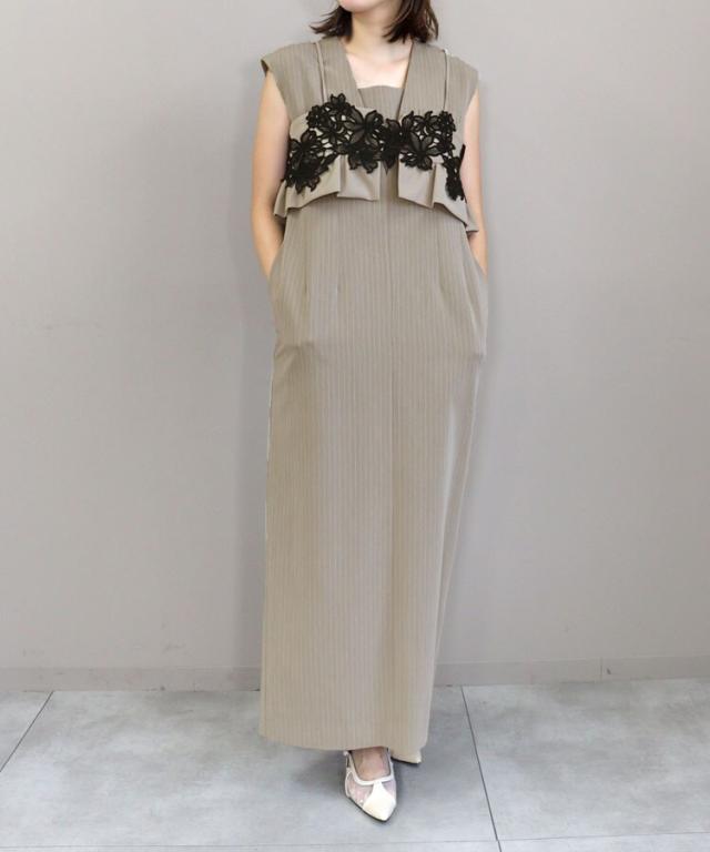 アンドレスド（ANDRESD）/【ANDRESD】pinstripe sleeveless