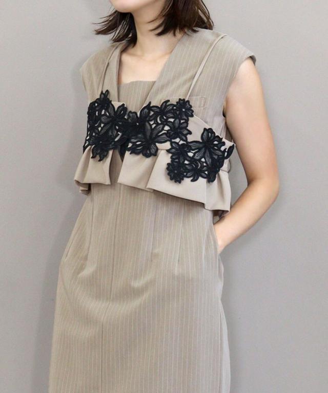 【ANDRESD】pinstripe sleeveless dress ANDRESD】pinstripe sleeveless dress