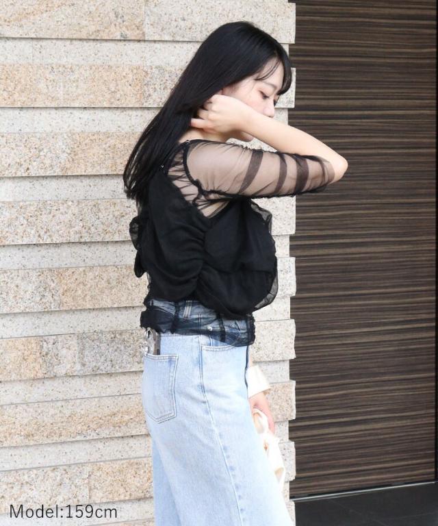 アンドレスド（ANDRESD）/【ANDRESD】twisted bustier layered tops_14