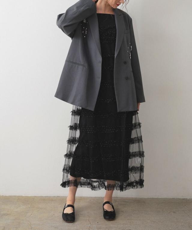 アンドレスド（ANDRESD）/ 【ANDRESD】frill−line ”girly” dress