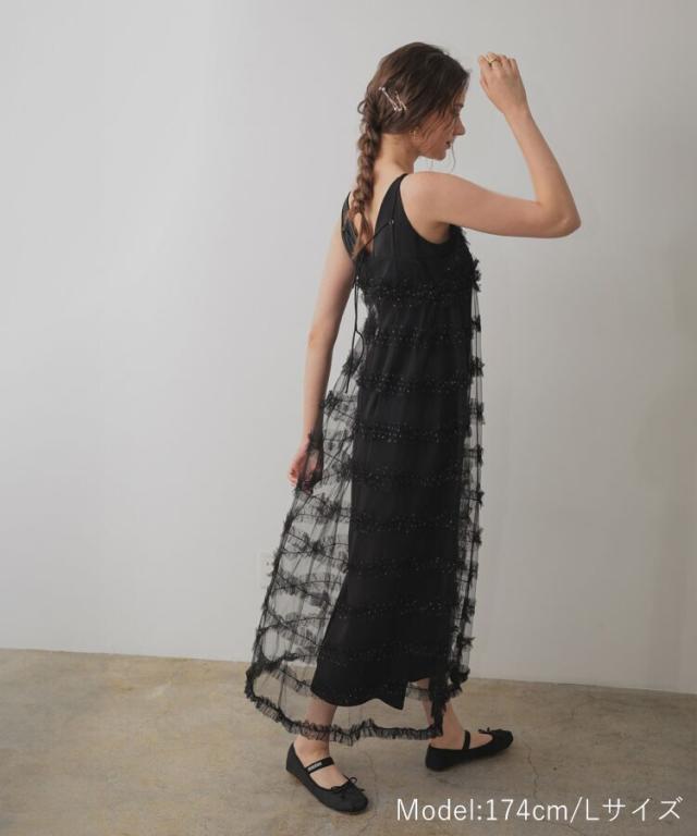 アンドレスド（ANDRESD）/ 【ANDRESD】frill−line ”girly” dress