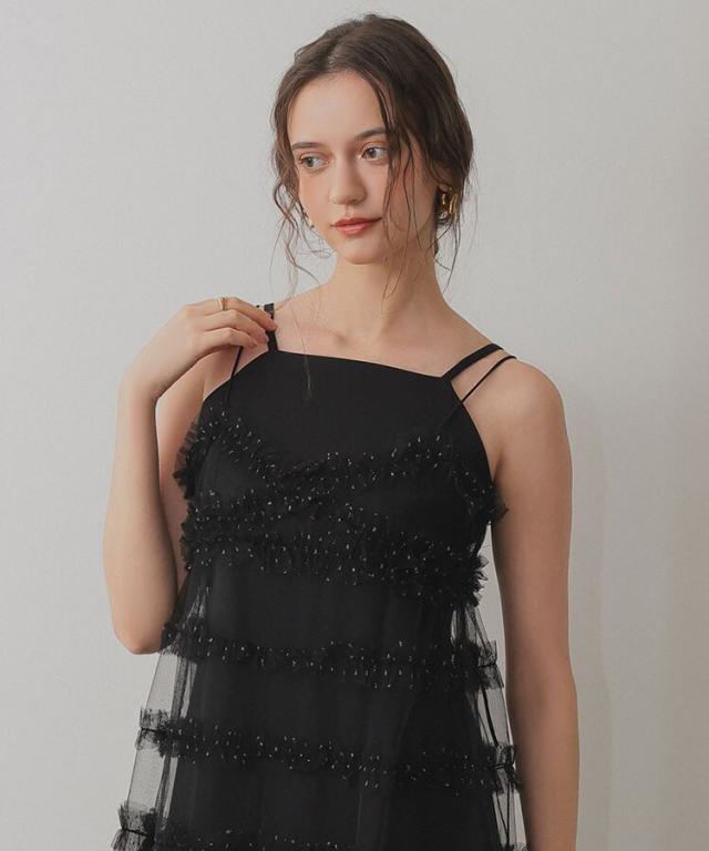 アンドレスド（ANDRESD）/ 【ANDRESD】frill−line ”girly” dress