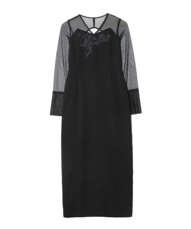 【NEW】アンドレスド（ANDRESD）/lace panel accent dress