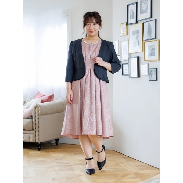 リジェイ＆スプル（Re−J&SUPURE）/アクセ付ウエストタックドレス リジェイ＆スプル（Re−J&SUPURE）/アクセ付ウエストタックドレス