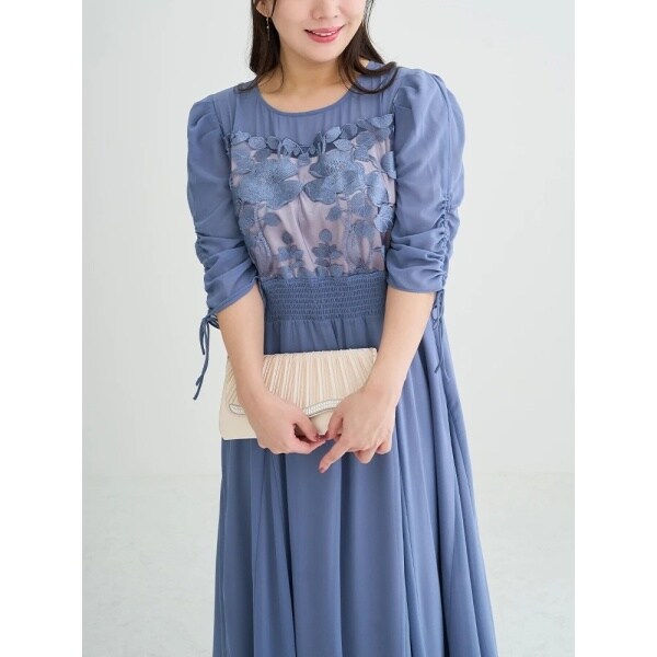 リジェイ＆スプル（Re−J&SUPURE）/刺繍レースドロストドレス