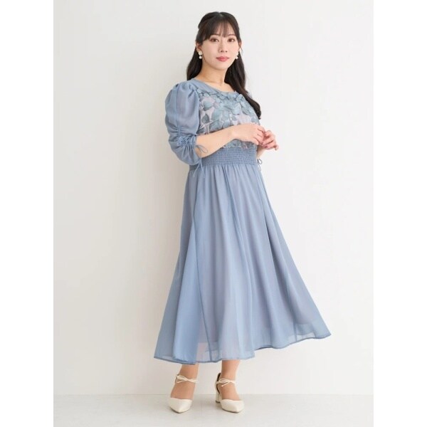 リジェイ＆スプル（Re−J&SUPURE）/刺繍レースドロストドレス リジェイ＆スプル（Re−J&SUPURE）/刺繍レースドロストドレス