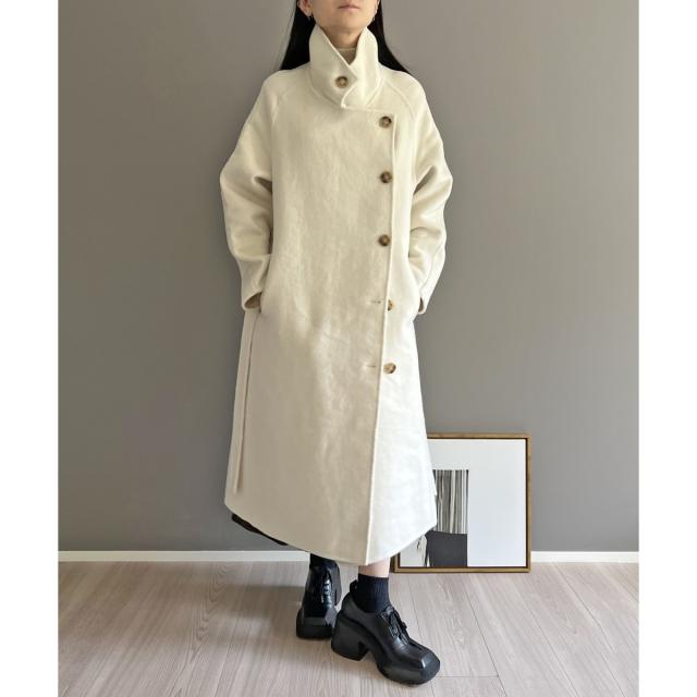 ジュエローブ（Jewelobe）/シャギーウールスタンドカラーコート