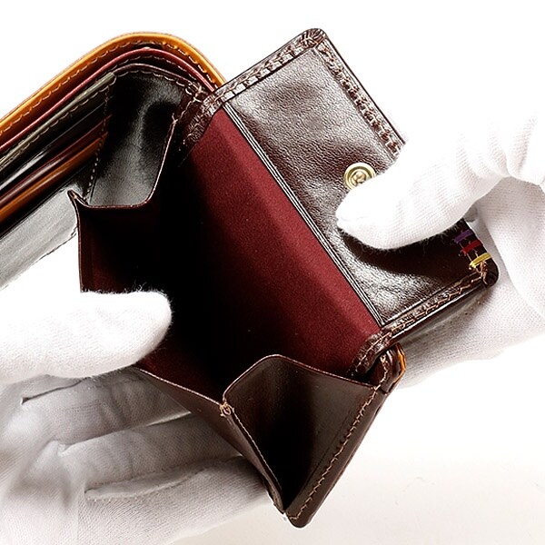ダークブラウン レザーハンドバッグ TAKEO KIKUCHI 生産終了モデル タケオキクチ TK 二つ折り財布 折