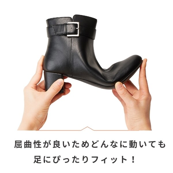 velikoko(ヴェリココ）（velikoko）/NEW！【晴雨兼用】ベルトショートブーツ(5．0cmヒール)[19．5~27cm]_5