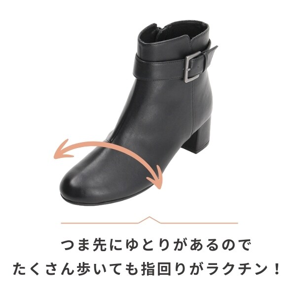 velikoko(ヴェリココ）（velikoko）/NEW！【晴雨兼用】ベルトショートブーツ(5．0cmヒール)[19．5~27cm]_8