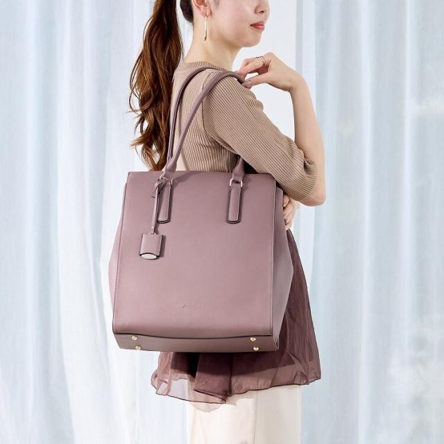 ジュエルナ ローズ（Jewelna Rose）/トートバッグ 13．3インチPC A4収納可能 通勤 お仕事 大人可愛い OLバッグエト 縦_3