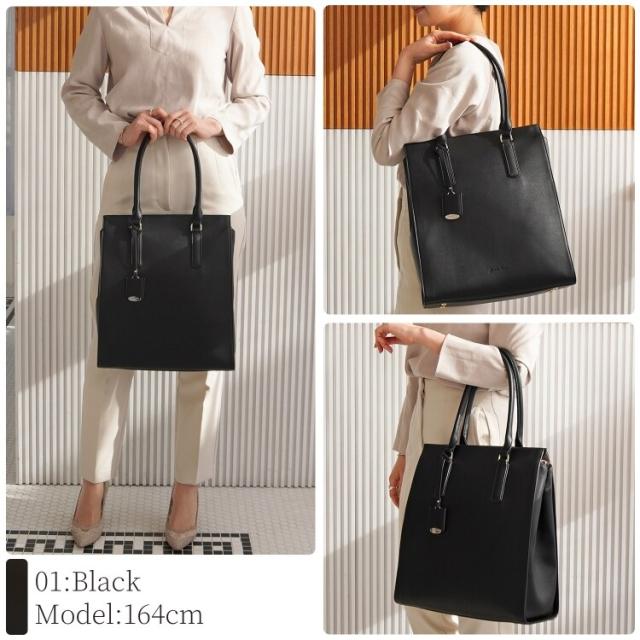 ジュエルナ ローズ（Jewelna Rose）/トートバッグ 13．3インチPC A4収納可能 通勤 お仕事 大人可愛い OLバッグエト 縦_7