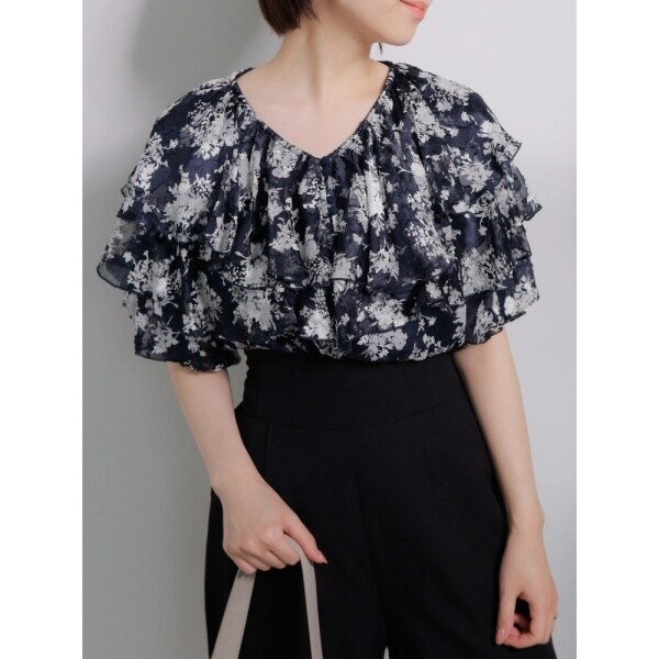 レディメイド（LADYMADE）/フリルBIGカラーバルーンスリーブブラウスの通販は 5,445円