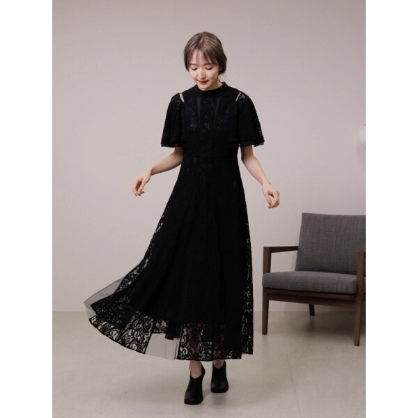 レディメイド（LADYMADE）/チュール切替フリルレースドレス
