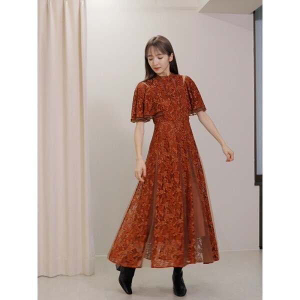 レディメイド（LADYMADE）/チュール切替フリルレースドレスの通販はau 