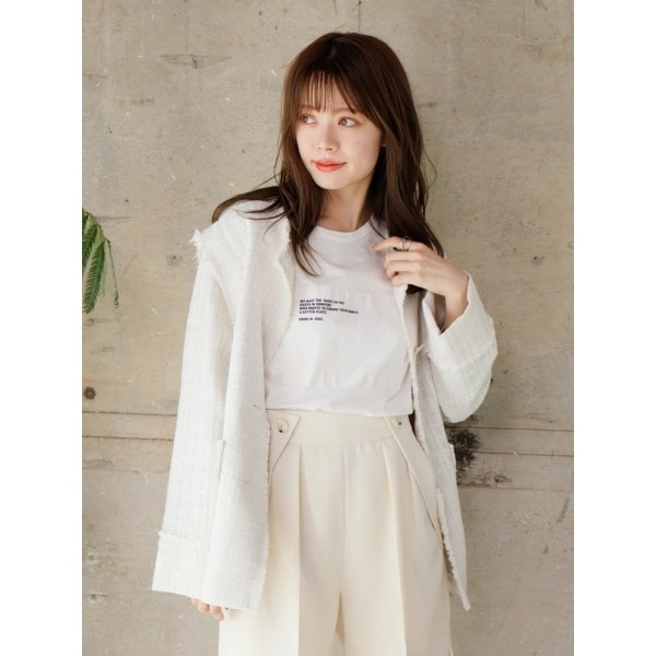 レディメイド（LADYMADE）/2WAYスリーブツイードジャケット