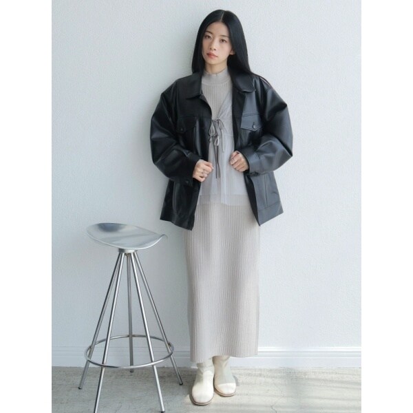 レディメイド（LADYMADE）/リボンチュールトップス×ラメニットワンピースセット_13