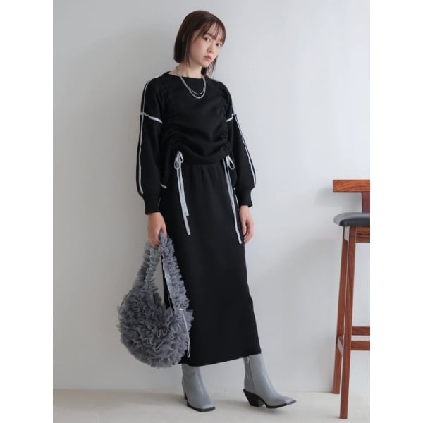 レディメイド（LADYMADE）/バイカラードロストニットセットアップ_2