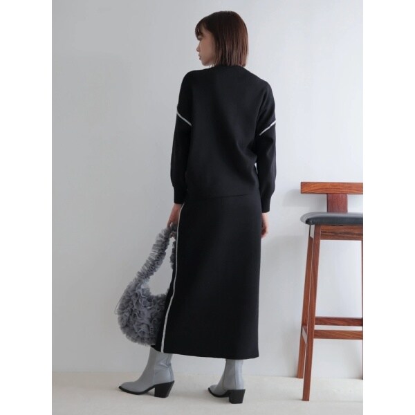 レディメイド（LADYMADE）/バイカラードロストニットセットアップ_14