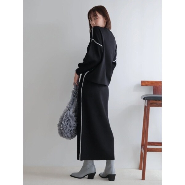 レディメイド（LADYMADE）/バイカラードロストニットセットアップ_15