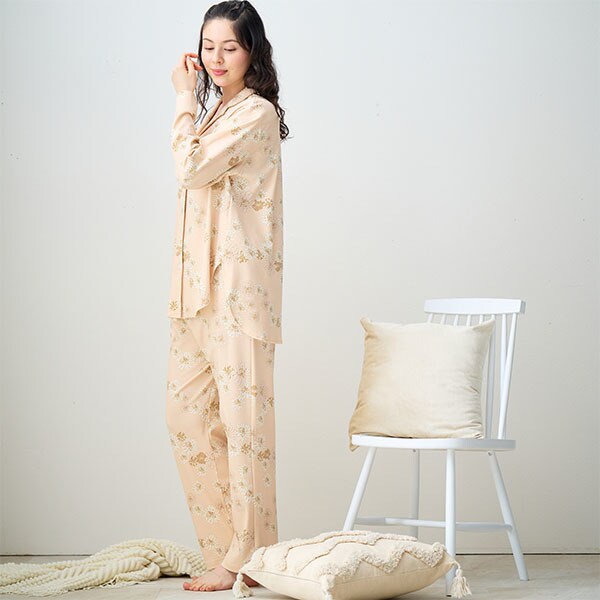 ポール＆ジョー パリス（PAUL&JOE PARIS）/クリザンテーム　スムースパジャマ NEW】ポール＆ジョー パリス（PAUL&JOE PARIS）/クリザンテーム