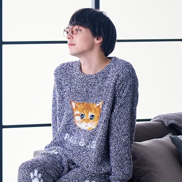 ポール＆ジョー パリス（PAUL&JOE PARIS）/【メンズ】ふわふわヌネット　メランジモールヤーンジャカード　プルオーバー