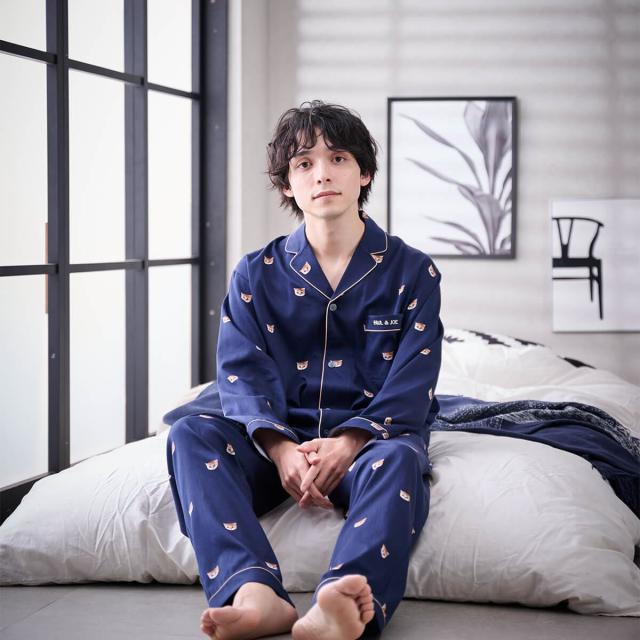 ポール＆ジョー パリス（PAUL&JOE PARIS）/【メンズ】ヌネットプリント　綿レーヨンサテン　セットアップ