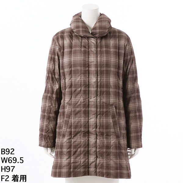 トロワドゥアン（TROIS DEUX UN）/チェック柄ダウンコート