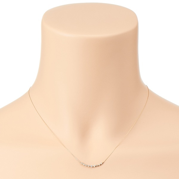 D−コレクション/１８金イエローゴールドダイヤネックレス０．２ｃｔ_1