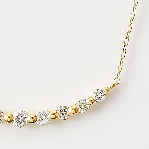 D−コレクション/１８金イエローゴールドダイヤネックレス０．２ｃｔ_3