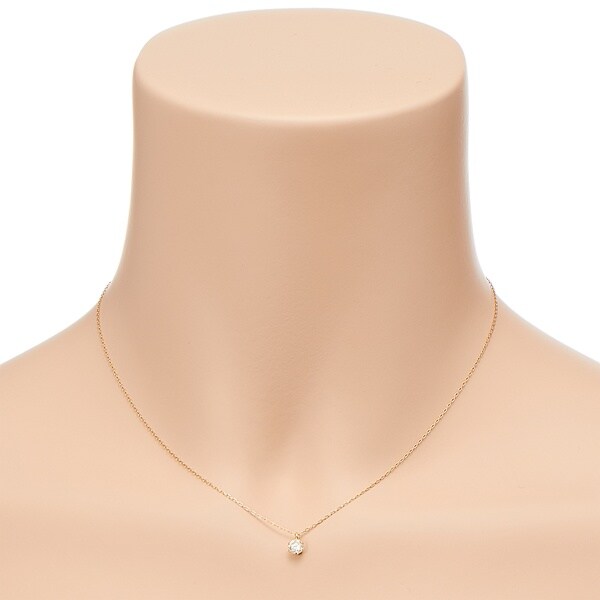 D−コレクション/１８金イエローゴールドダイヤネックレス０．３ｃｔ_1
