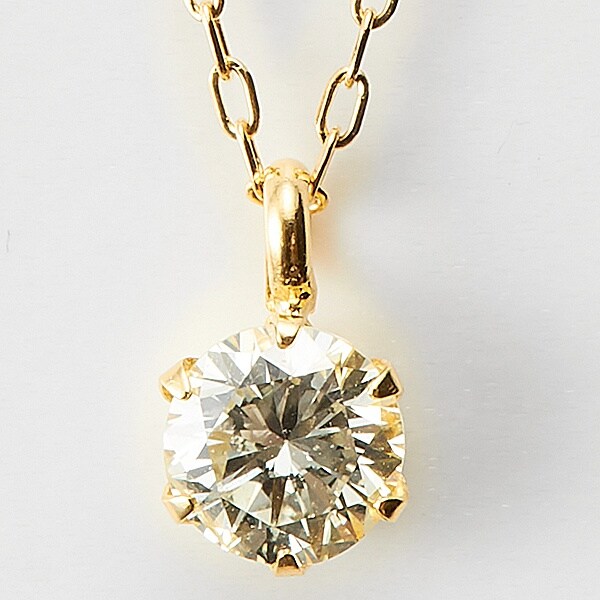 D−コレクション/１８金イエローゴールドダイヤネックレス０．３ｃｔ_3