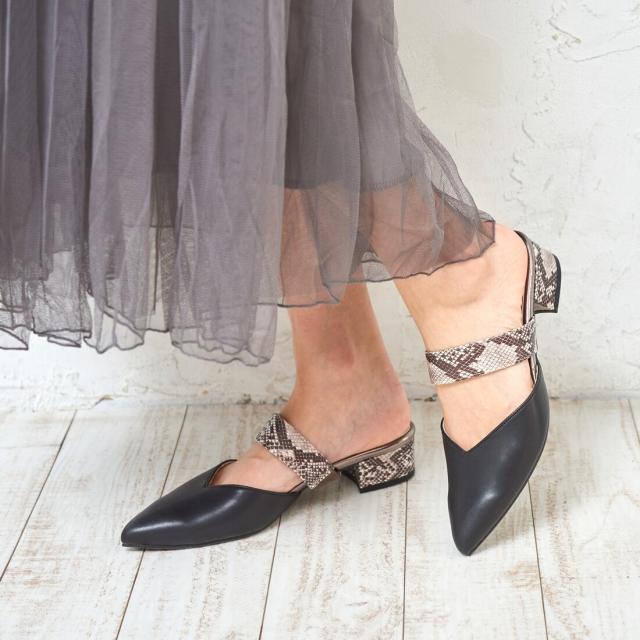 ノイエザマーケット/ミュールパンプス91302の通販は 5,455円