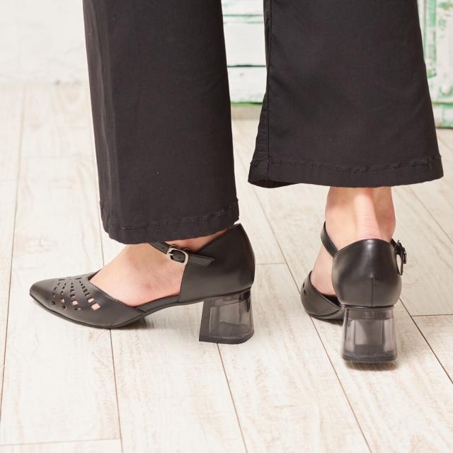 ノイエザマーケット/クリアヒールセパレートパンプス/91508の通販は