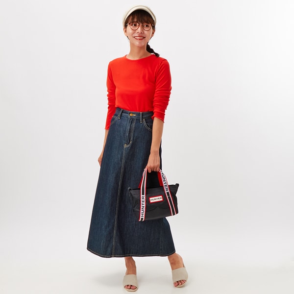 ハンター ナイロン ミニトップクリップトートバッグ ブランデッド ウェビング HUNTER トートバッグ 「HUNTER」 NYLON MINI TOPCLIP TOTE