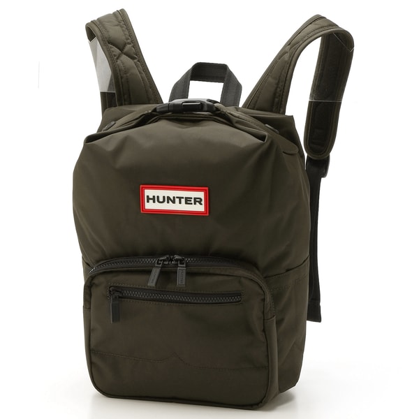 ☆極美品☆HUNTER オリジナルトップクリップ バックパック ナイロン カーキ HUNTER オリジナルトップクリップ バックパック ナイロン カーキ