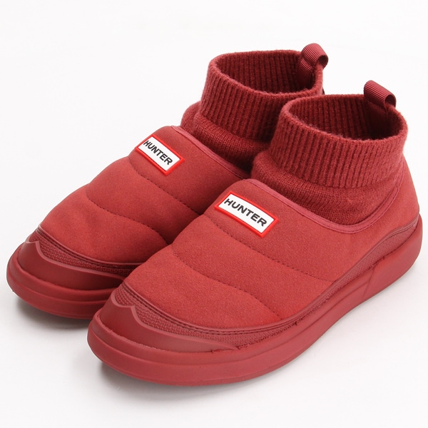 ハンター（HUNTER）/ユニセックス イン/アウト ビーガン スエード ニッテッド カフ ブーツ