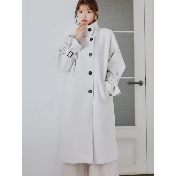 ルディックパーク（Ludic Park）/【ベーシックデザイン】フェイクウールロングコートの通販は 4,940円