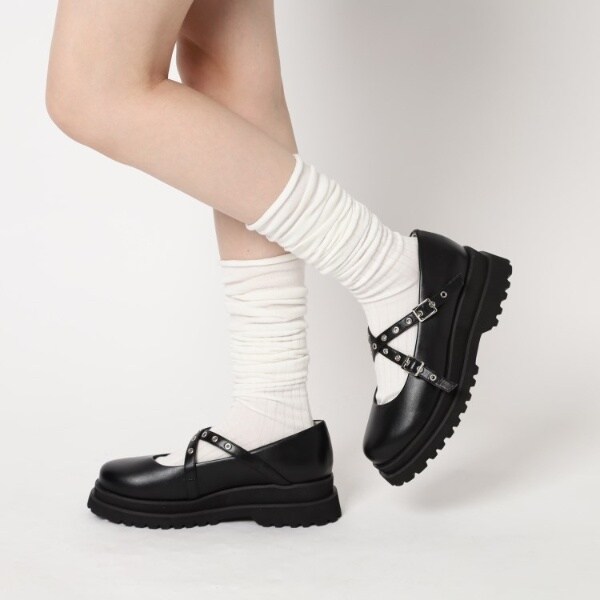 エスペランサ（ESPERANZA）/グロメットクロスストラップスニーカー