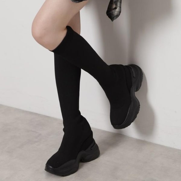 エスペランサ（ESPERANZA）/【楽ちん×美脚】スニーカーソールストレッチロングブーツ