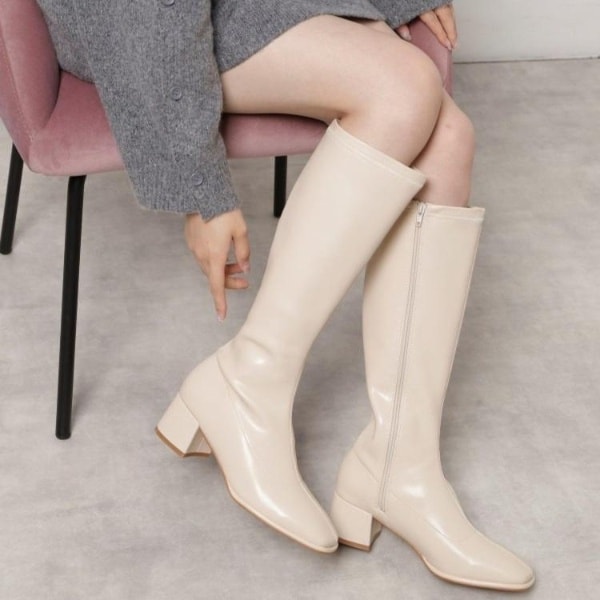 エスペランサ（ESPERANZA）/スクエアロングブーツ レイン対応