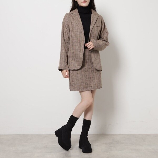 エスペランサ（ESPERANZA）/スタイルぐんっとアップ！厚底ニットショートブーツ_5