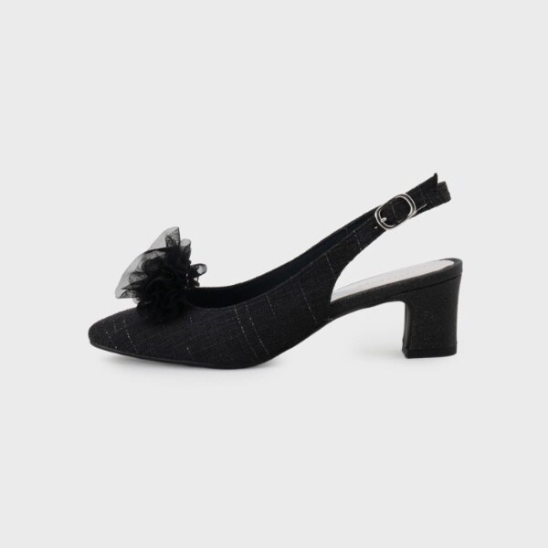 エスペランサ（ESPERANZA）/シフォンリボン付きバックストラップパンプス_17